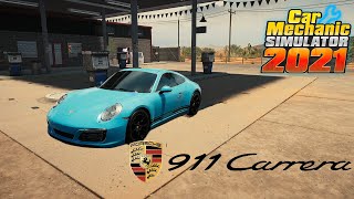 СОБРАЛ PORSCHE CARRERA! НАЧАЛО ВОССТАНОВЛЕНИЯ LAND ROVER DEFENDER! | CAR MECHANIC SIMULATOR 2021!