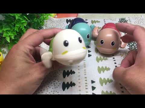 ☆6月新款☆洗澡玩具烏龜 噴水鴨 發條玩具 兒童玩具☆楨豐☆109.6.2