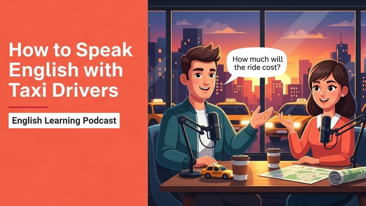 Learn How to Speak English with Taxi Drivers | Easy English Podcast for Beginners