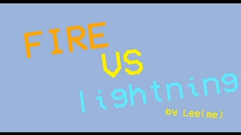 Fire vs Lightning [stick nodes animation]