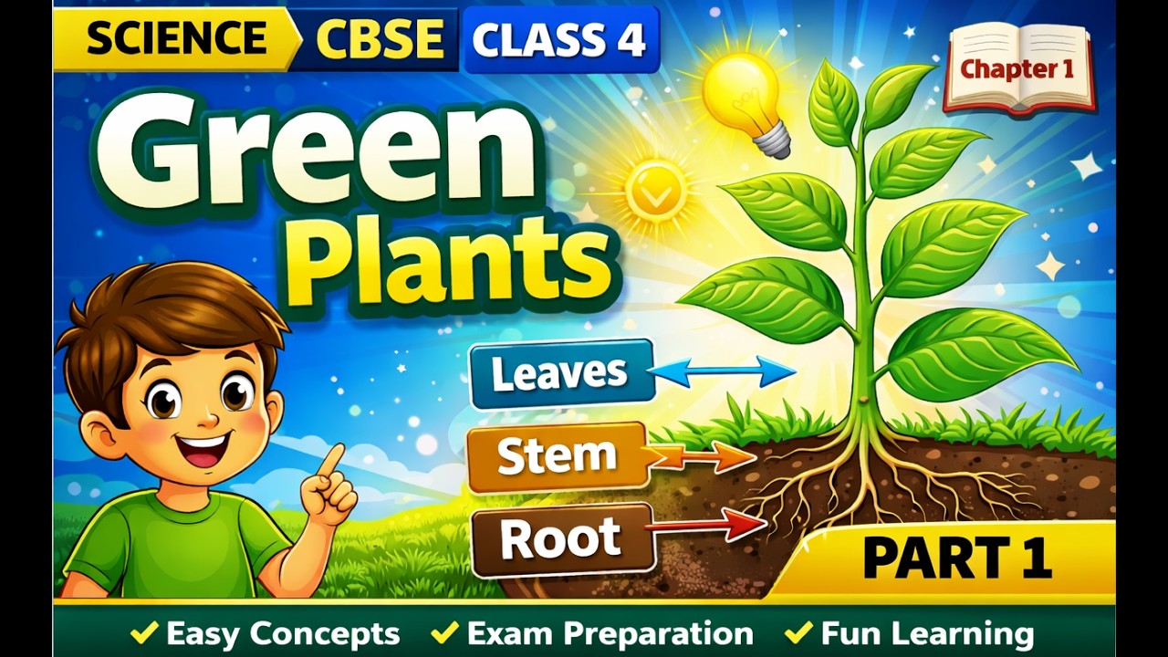 Green Plants (PART 1) | Class 4 Science Chapter 1 | Easy CBSE Revision ...