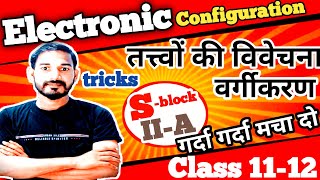 Electronic Vinyas Ke Aadhar Par Tatvon Ka Vargikaranvivechana Electronic Configuration Of S Block