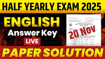 RBSE Class 10 English Paper Solution | English Half Yearly 2025 Paper Solution