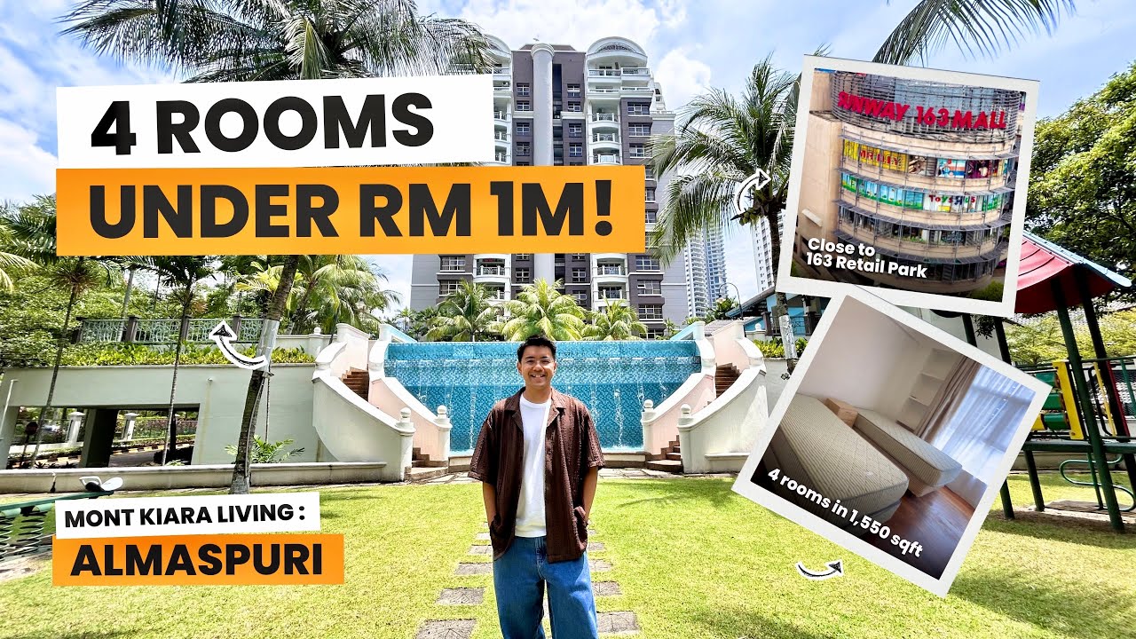 4 Bedrooms Under RM 1 Mil | Centre of Mont Kiara | 1-Min Walk to Mont Kiara International School