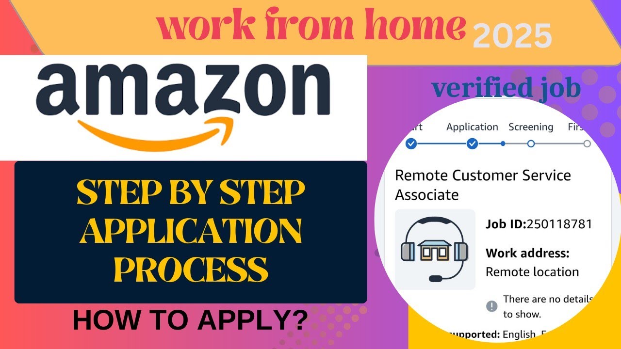 Work from Home with Amazon VCS: Step-by-Step Application Process Explained! 