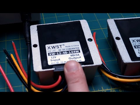 Перетворювач струму XW DC Підвищуючий 12-48V для StarLink 144W 3A, видео 1