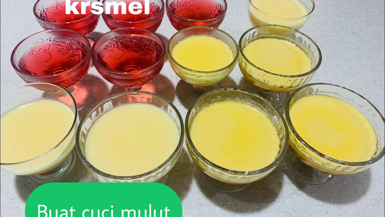 Cara Membuat krem karamel  jely kaster!! Tkw arab
