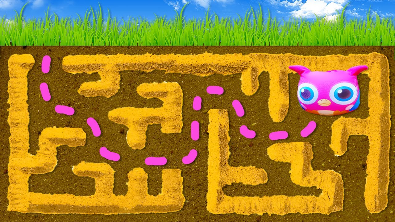 O HopHop ficou preso em um labirinto! História infantil em português.