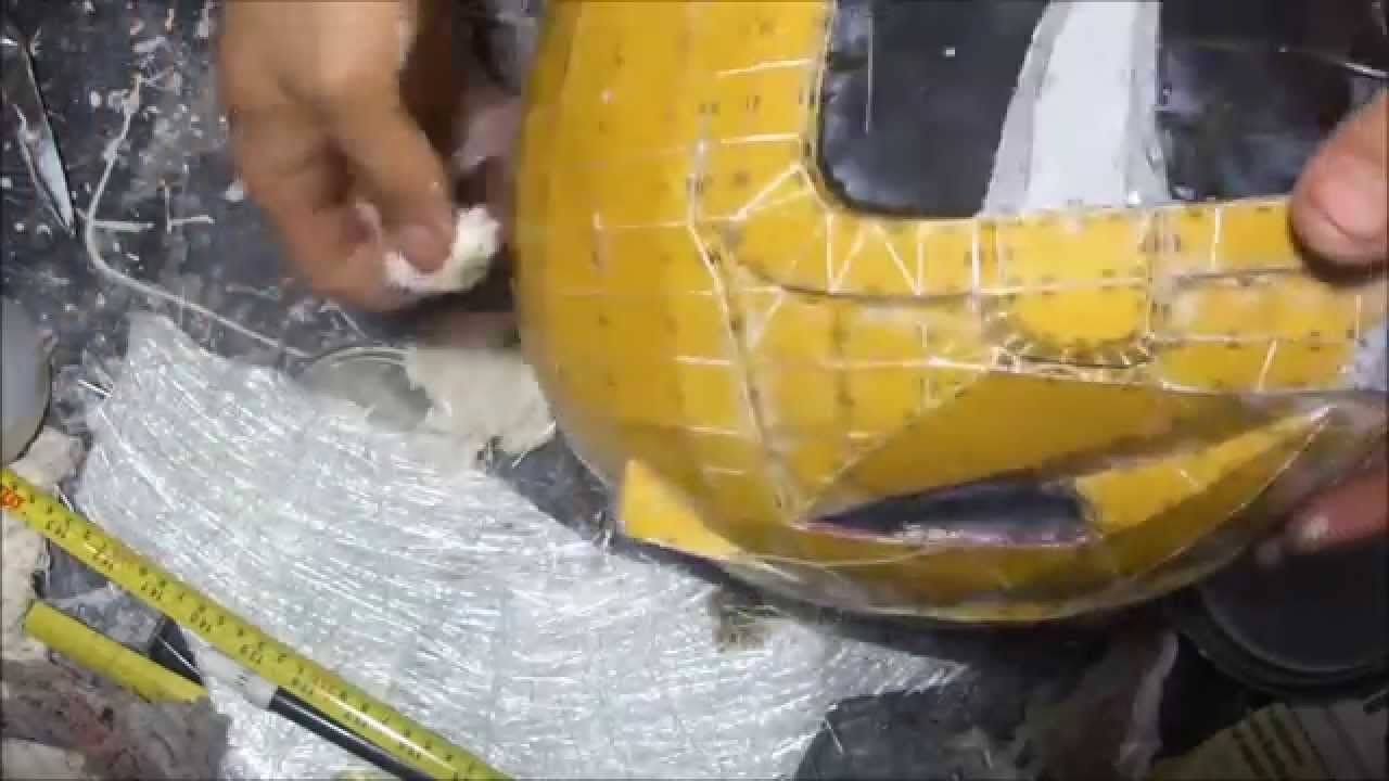How do you make a POWER RANGER helmet - DIY - part 4 - YouTube