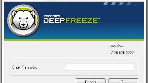 How To Disable Deep Freeze in windows