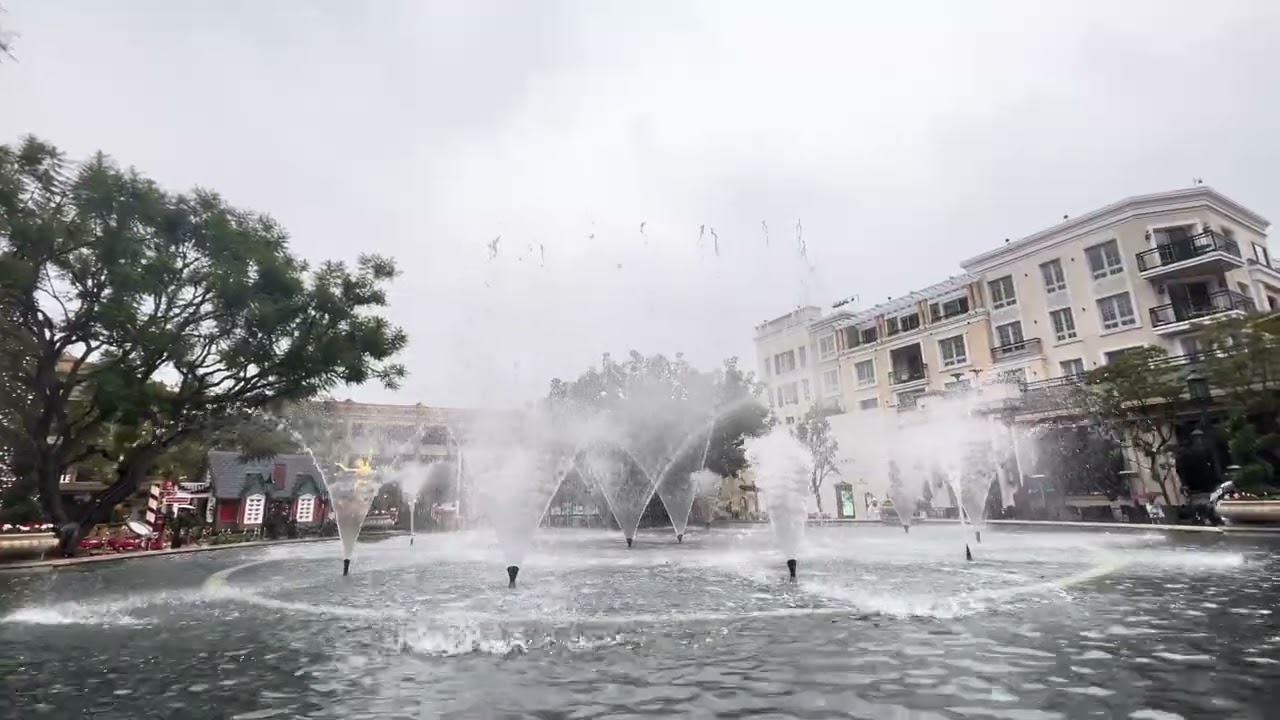 Americana water show white Christmas ￼