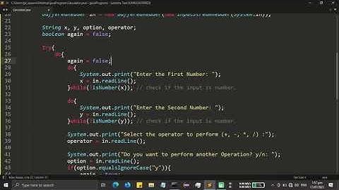 Simple Calculator in Java with User Input Validation