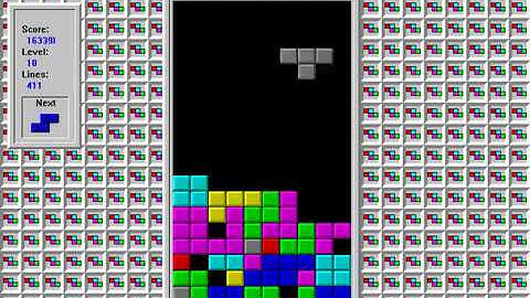 Sonntagsgamer Special: Microsoft Windows 3.11 Tetris. 900 lines! A record?