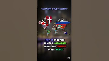 Day 12 of trying to get a subscriber from each country in the world #mapping #maps #geography #map