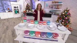 temp-tations® Stoneware Wall Clock on QVC2