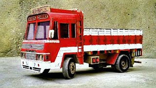 How To Make RC Ashok Leyland National Permit Truck From Cardboard || homemade rc miniature lorry