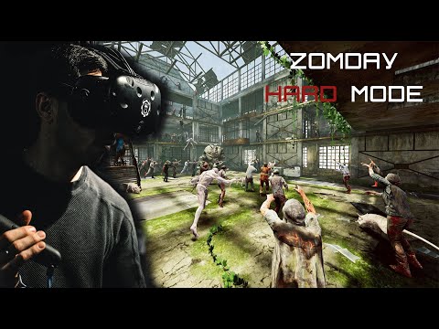 ZOMDAY VR. Hard mode. Уничтожение зомби.