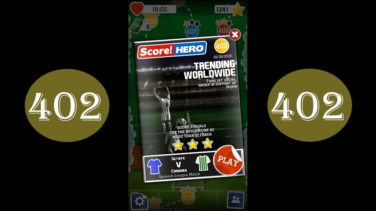 Score Hero - level 402 - 3 stars - YouTube