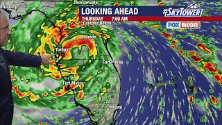 Hurricane Nicole approaches East Coast of Florida