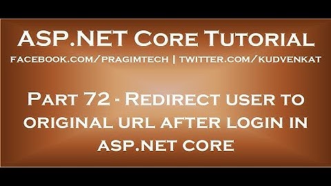 Redirect user to original url after login in asp net core