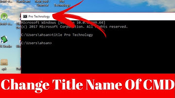 How To Change Title of CMD [2017-2018]