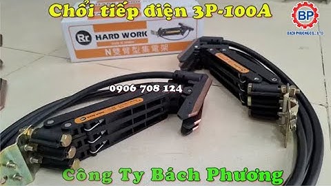 Chổi tiếp điện cầu trục 3P-100A, lá than cầu trục 100A Hard Work