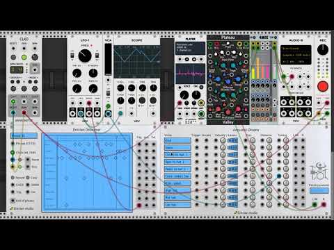 Entrian Acoustic Drums for VCV Rack: Early Decay and Real Time Modulation