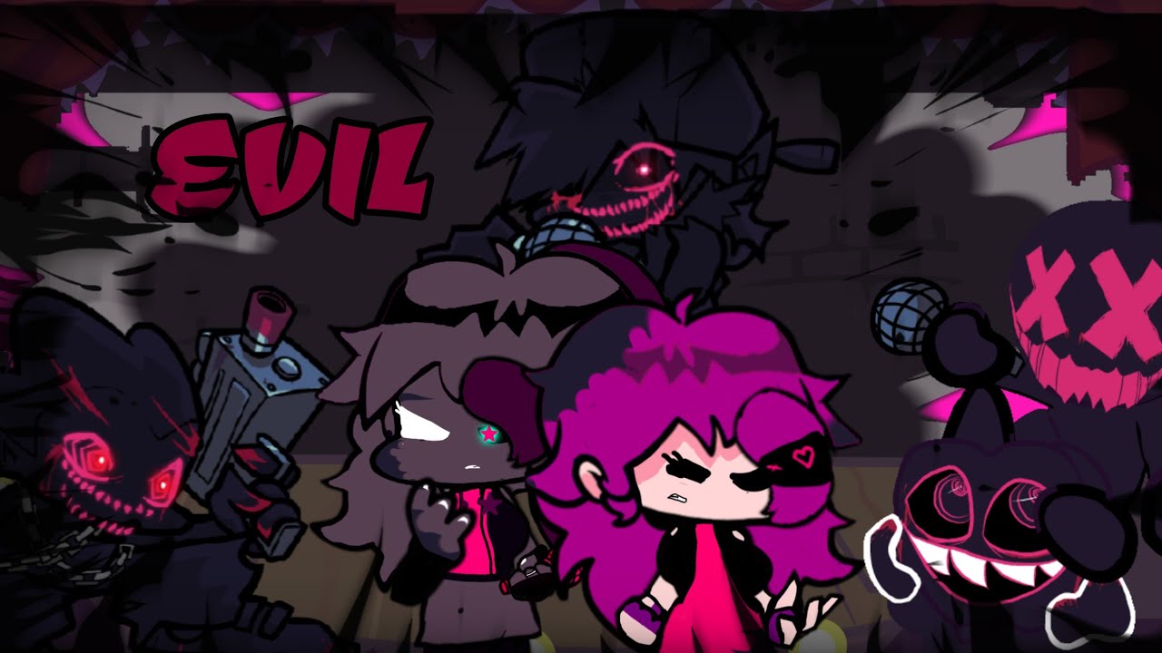 Fnf corruption: Darkrune era Catherine and Soul Cattleya Vs Evil Bf Skid and pump and pico (DAY 3)