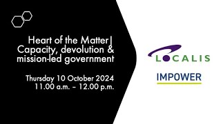 Heart of the Matter | Capacity, devolution & mission-led governance