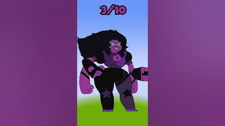 Rate pixel art with Steven Universe characters in minecraft from 1 to 10#shorts