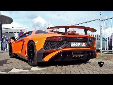 2016 Lamborghini Aventador LP750-4 SV LOUD REVS! Exhaust SOUNDS!