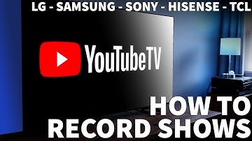 How to Record YouTube TV Shows on a Smart TV - How to Record on YouTube TV DVR
