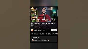Machine Learning And Roadmap For Beginners #shorts #coding  #machinelearning #ai #learning #skills
