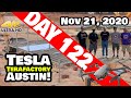 Tesla Gigafactory Austin 4K  Day 122 - 11/21/20 - Giga Texas Progress Continues - QUAD SQUAD meetup!