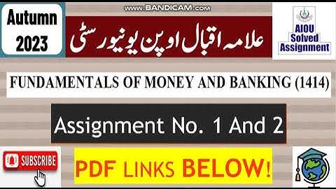 AIOU Code 1414 Solved Assignment No.1 & 2 Autumn 2023 || Subject: Fundamental Of M & B || (BA/B.Com)