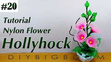 Nylon stocking flowers tutorial #20, How to make nylon stocking flower step by step