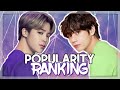 BTS || POPULARITY RANKING 2019