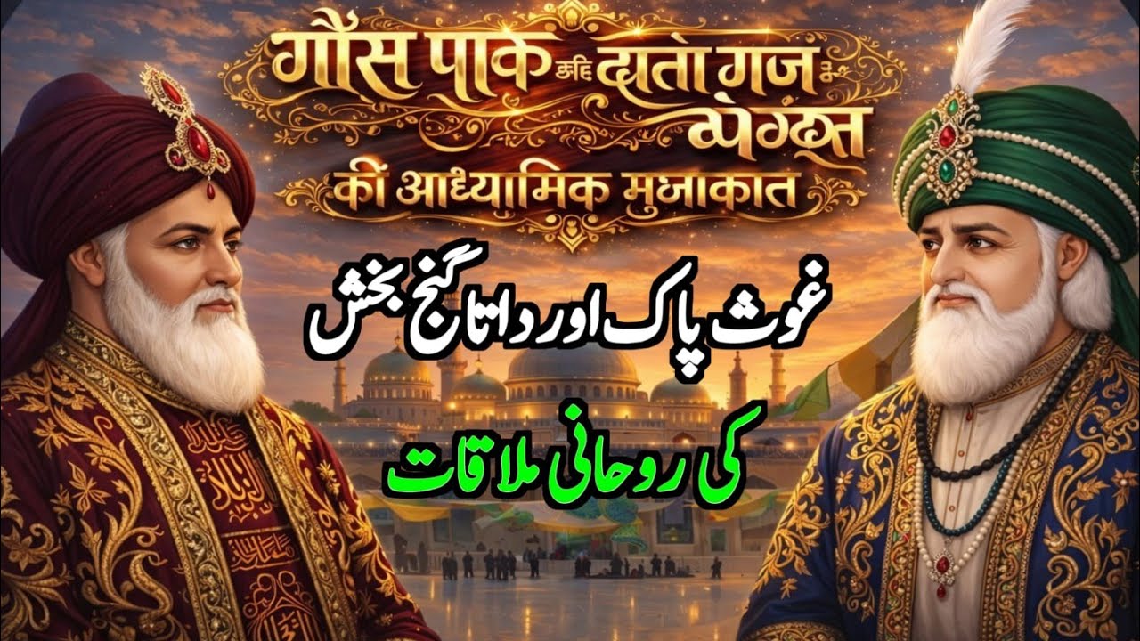 Ghous e Azam Aur Hazrat Data Ghanj Bakhsh Ki Rohani Mullaqat Ka Waqia | Ghous Pak Ki Karamat &Wazaif
