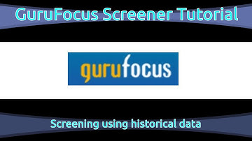 GuruFocus All-In-One Screener: Historical Data Screening