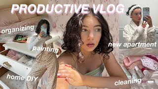 PRODUCTIVE WEEK🍓 how im organizing my messy life🤍new apartment decor, cleaning, shopping