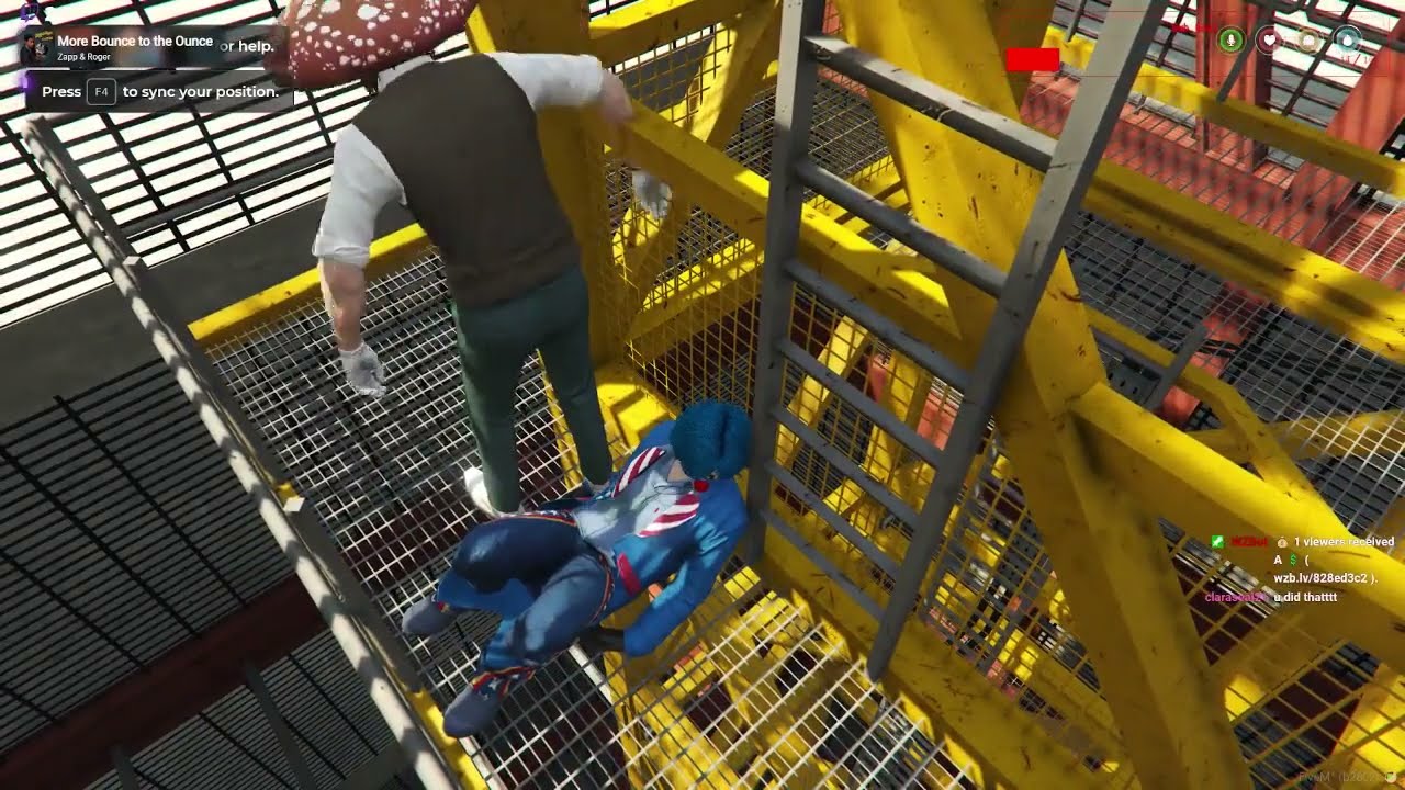 Happy the clown and Wayne Freeman have a little accident | Purple Roleplay