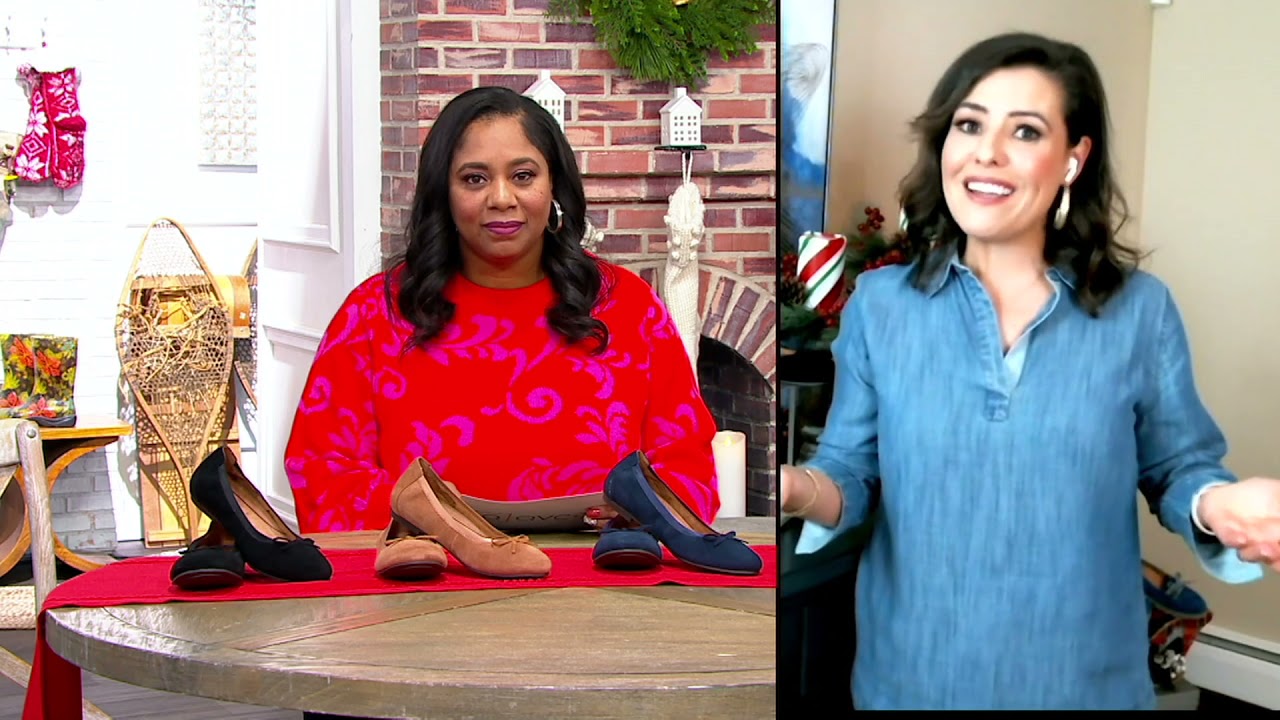 Vionic Suede Ballet Flats with Bow Detail - Liliana on QVC