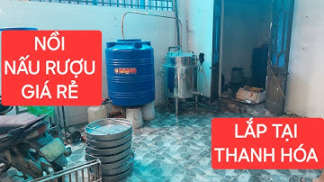 Nồi nấu rượu bằng điện 30kg lõi inox Lắp tại Thanh Hóa 0862361558