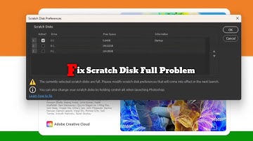 How to Fix Scratch Disk Full Error in Photoshop | Change Scratch Disk Preferences & Free Up Space