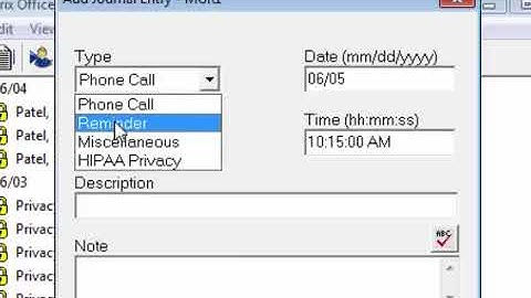 Dentrix- Adding a Staff Reminder