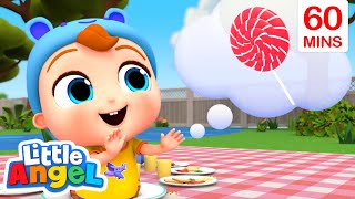 Baby John's Lost Lollipop | Little Angel 1 HOUR | Moonbug Kids - Fun Stories and Colors