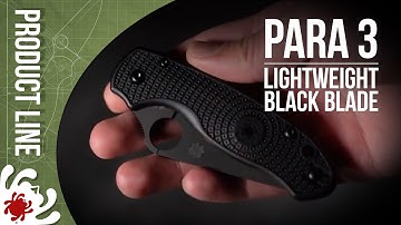 Spyderco Para3 Lightweight - Black Blade