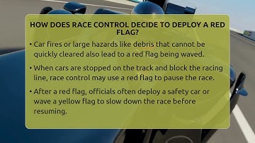 How Does Race Control Decide To Deploy A Red Flag? - The Racing Xpert