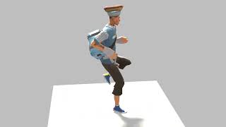 Scout Running Cycle - TF2 - Blender