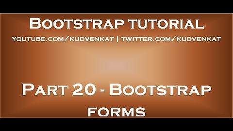 Bootstrap forms